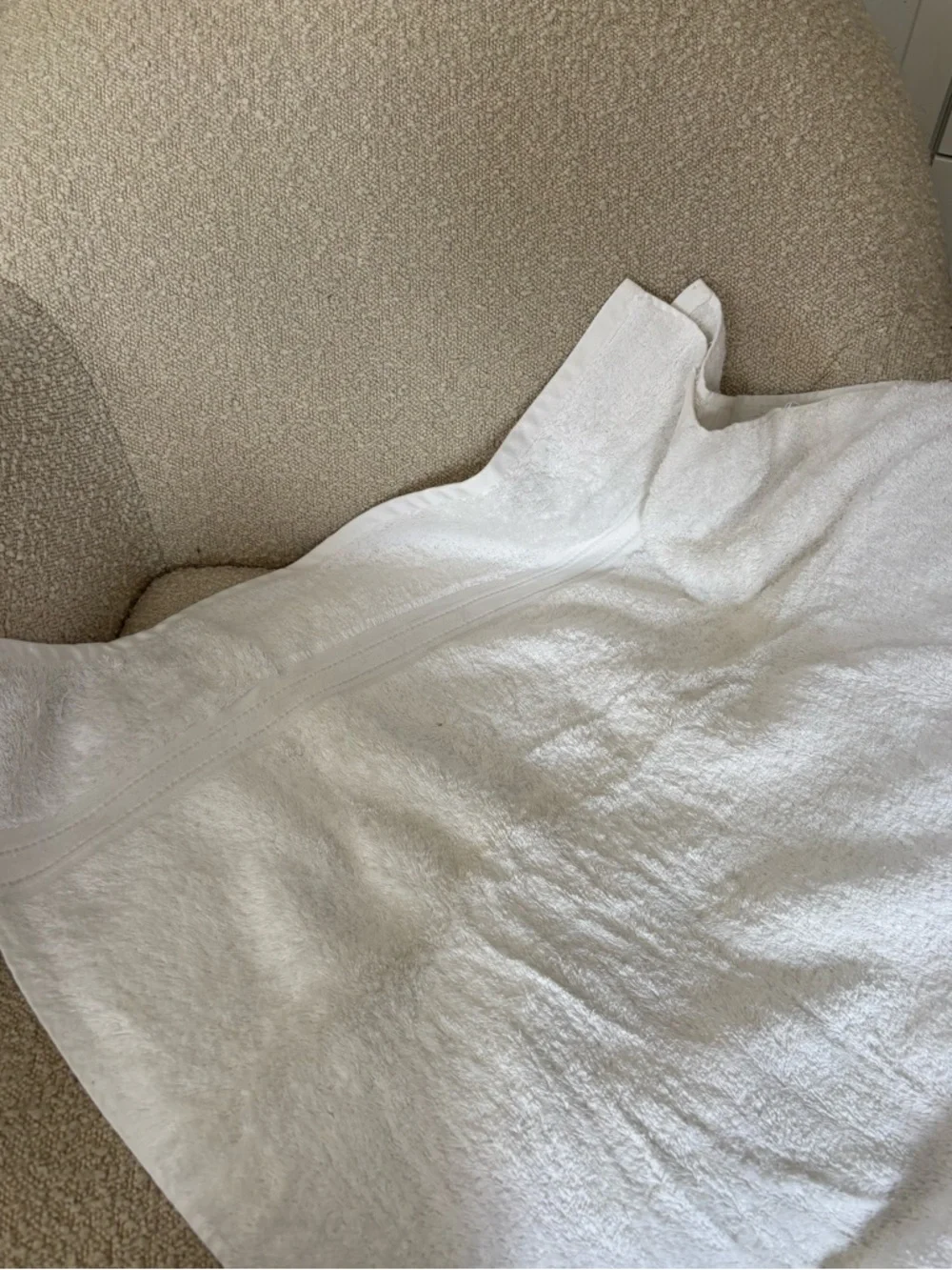 Lands End | Plush White Bath Towel Set | 100% Cotton Turkish